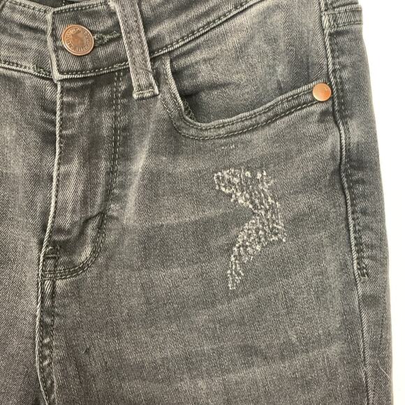 Judy Blue 0 24 black skinny fit denim jeans distressed raw hem cute casual basic - Picture 5 of 12